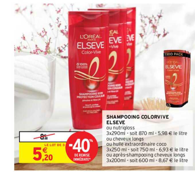 shampooing colorvive elsève