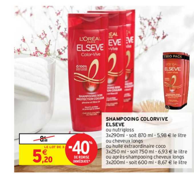 shampooing colorvive elsève