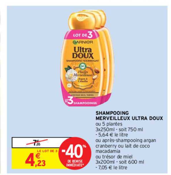 shampooing merveilleux ultra doux