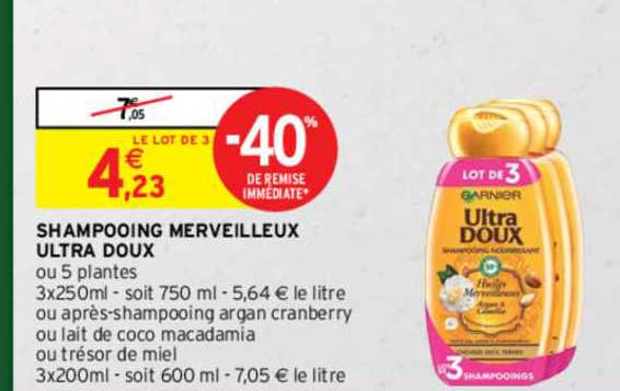 shampooing merveilleux ultra doux