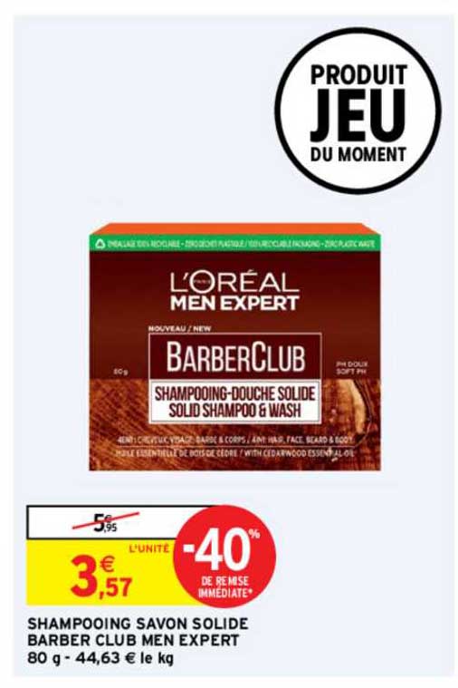 shampooing savon solide barber club men expert
