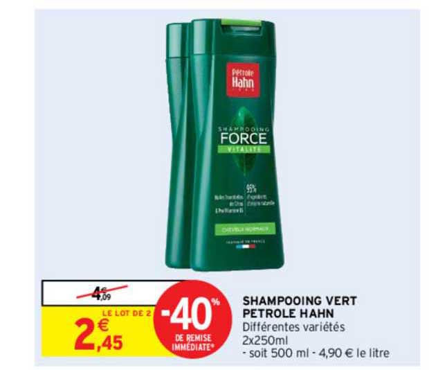 Shampooing Vert Pétrole Hahn