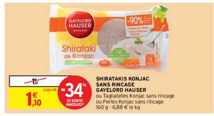 shiratakis konjac sans rinçage gayelord hauser