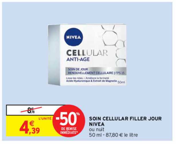 soin cellular filler jour nivea