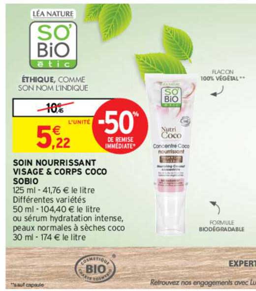 Soin Nourrissant Visage & Corps Coco Sobio