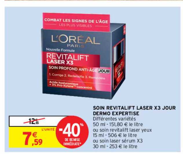 soin revitalift laser x3 jour dermo expertise