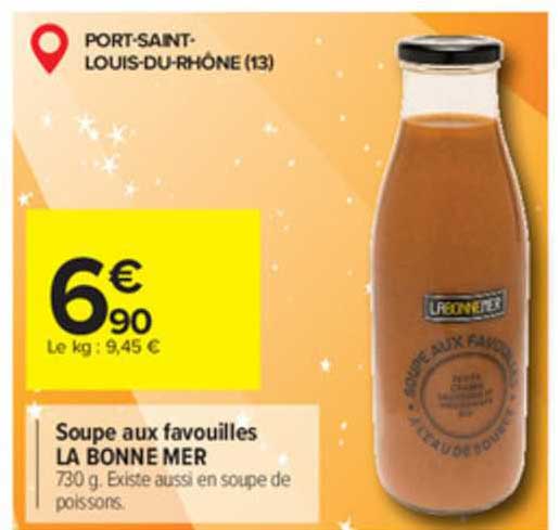 soupe aux favouilles la bonne mer