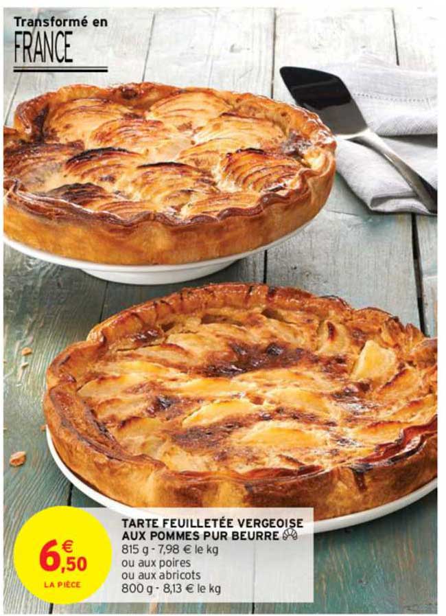 Tarte Feuilletée Vergeoise Aux Pommes Pur Beurre
