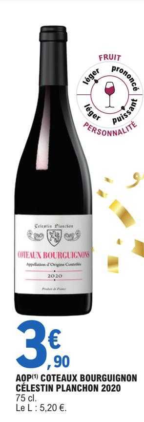 aop côteaux bourguignon célestin planchon 2020