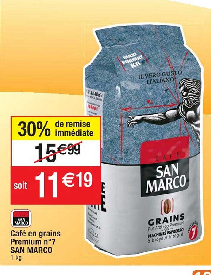 café en grains premium n°7 san marco