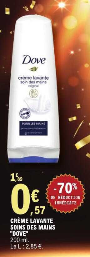crème lavante soins des mains "dove"