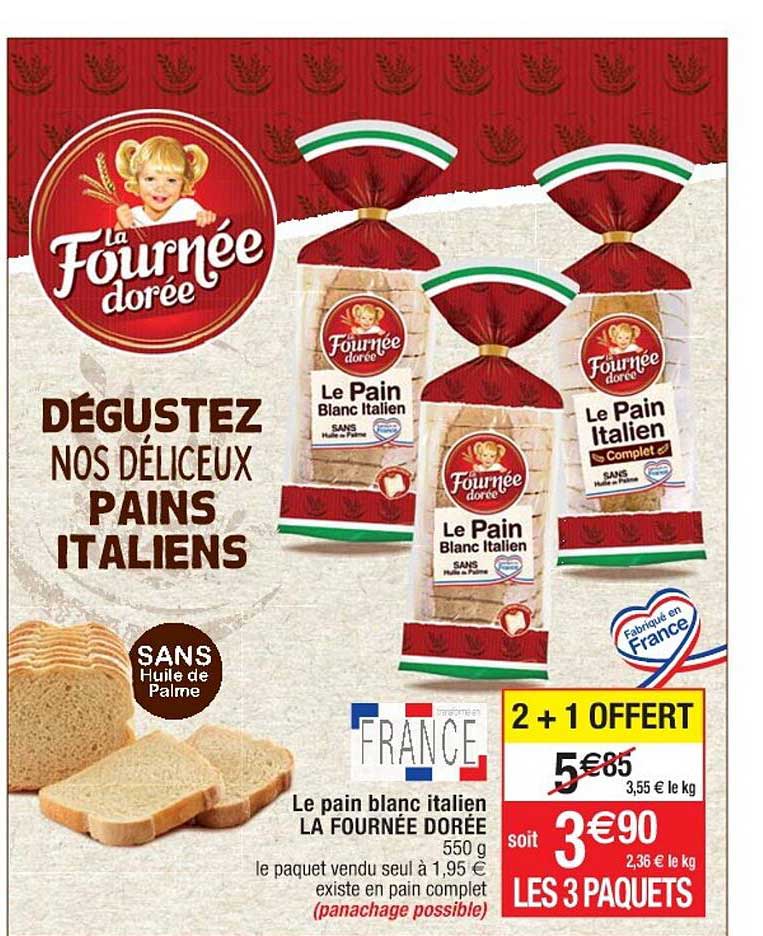 Le Pain Blanc Italien La Fournée Dorée