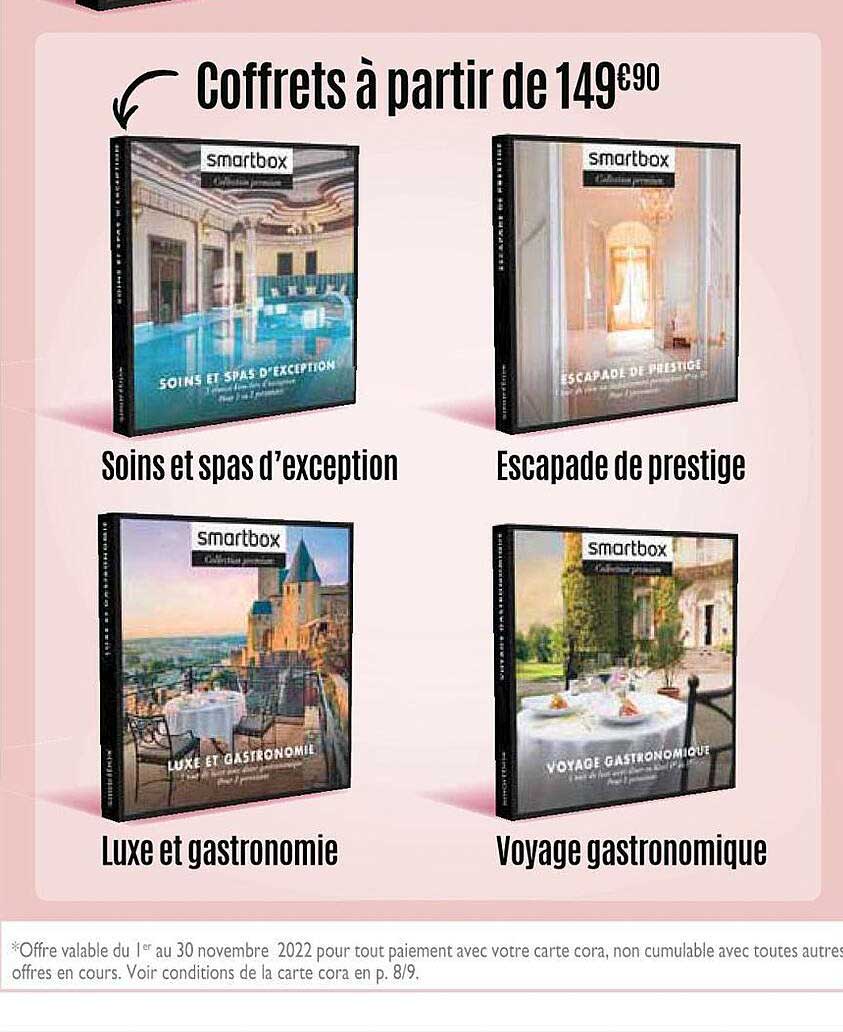 soins et spas d'exception smartbox, escapade de prestige smartbox, luxe et gastronomie smartbox, voyage gastronomique smartbox