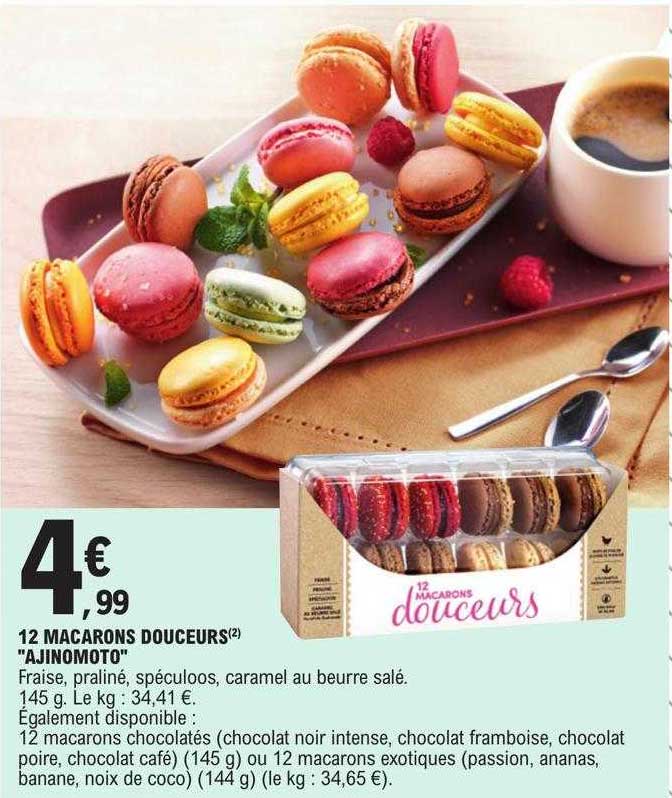 12 macarons douceurs "ajinomoto"