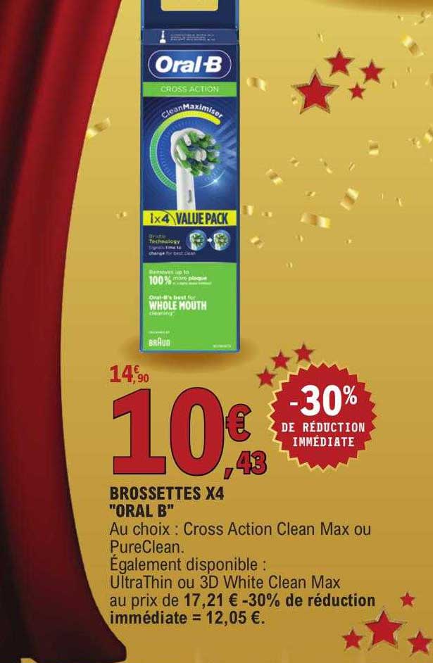 brossettes x4 "oral b"