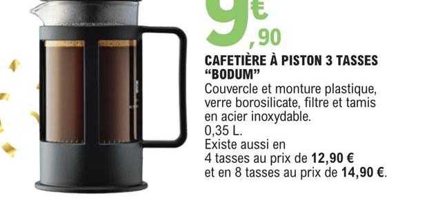 Cafetière à Piston 3 Tasses "bodum"