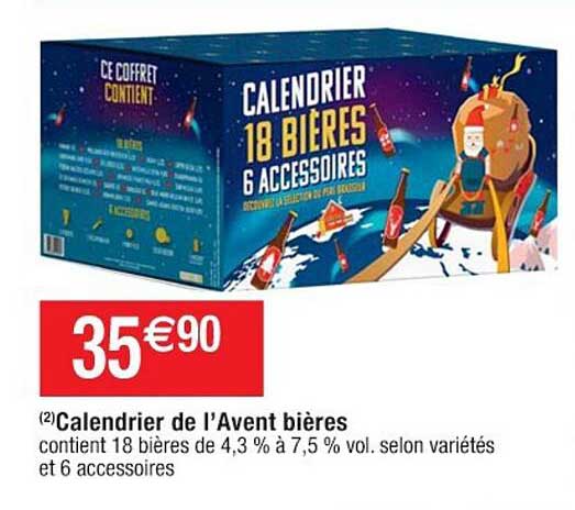 calendrier de l'avent bières