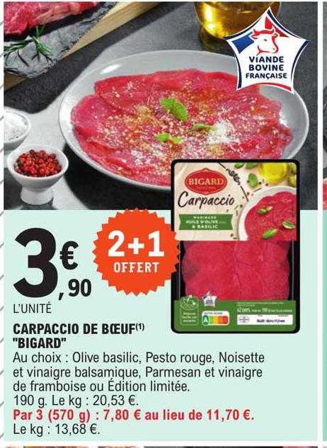 Carpaccio De Bœuf "bigard"