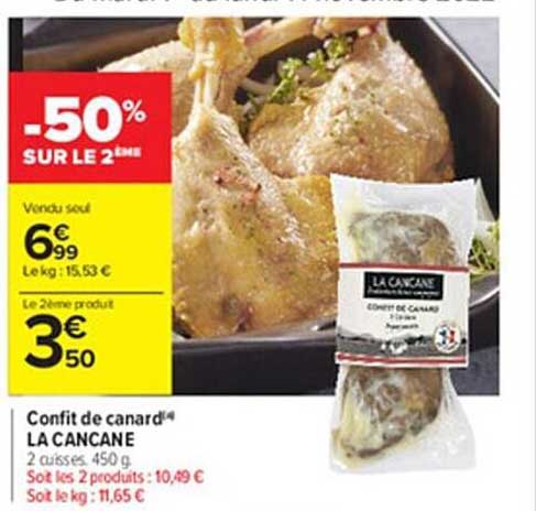 Confit De Canard La Cancane