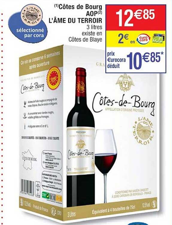 côtes de bourg aop l'âme du terroir