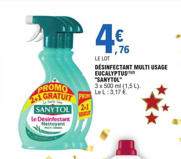 désinfectant multi usage eucalyptus "sanytol"