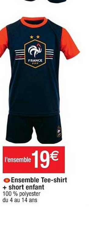 ensemble tee-shirt + short enfant