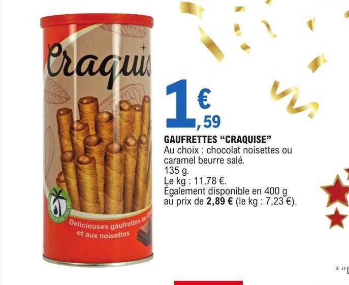 Gaufrettes "craquise"