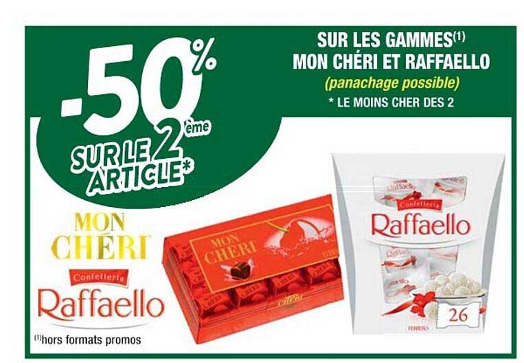 Les Gammes Mon Chéri Et Raffaello