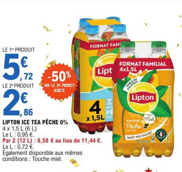 Lipton Ice Tea Pêche 0%