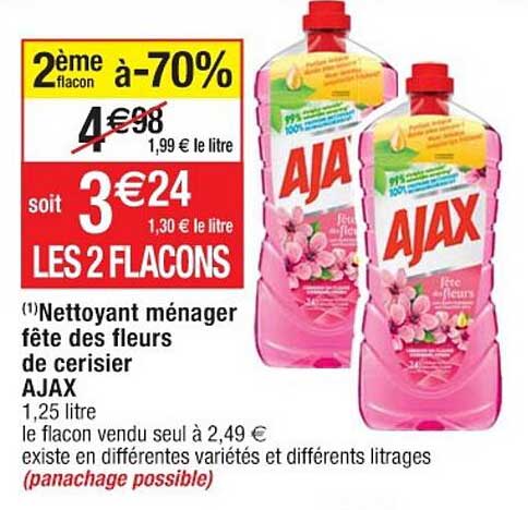 Nettoyant Ménager Fête Des Fleurs De Cerisier Ajax