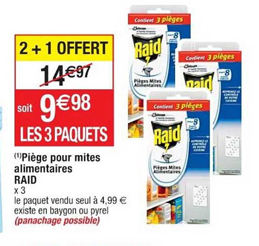 piège pour mites alimentaires raid