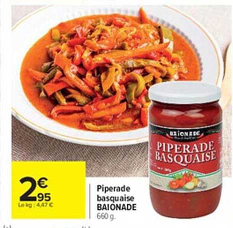 piperade basquaise baionade