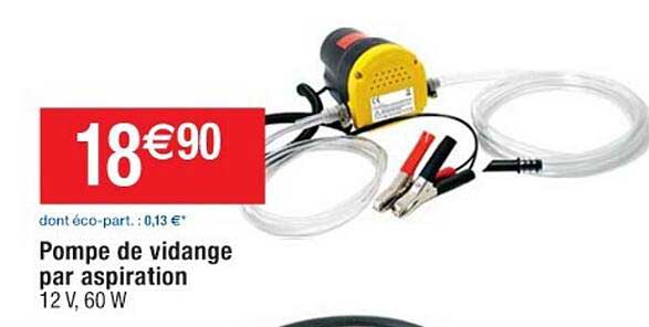 pompe de vidange par aspiration
