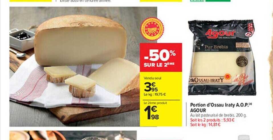 portion d'ossau iraty a.o.p. agour