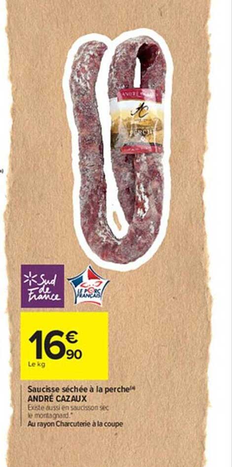 Saucisse Séchée à La Perche André Cazaux