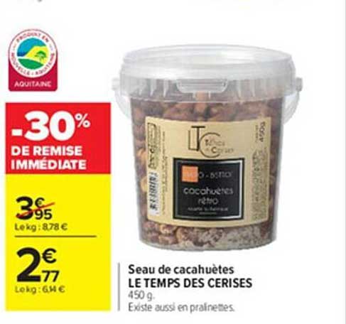 Seau De Cacahuètes Le Temps Des Cerises