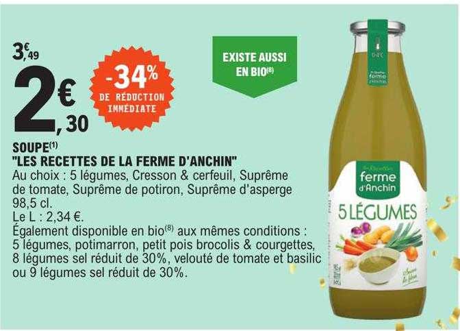 soupe "les recettes de la ferme d'anchin"