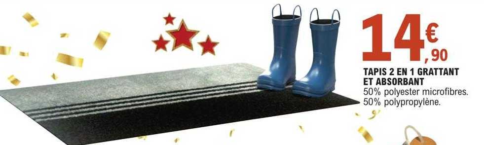Tapis 2 En 1 Grattant Et Absorbant