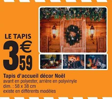 tapis d'accueil décor noël