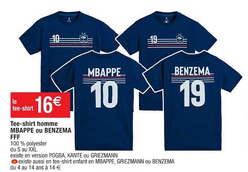 Tee-shirt Homme Mbappe Ou Benzema Fff