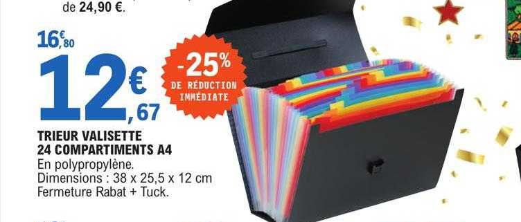 Trieur Valisette 24 Compartiments A4