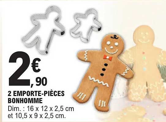 2 emporte-pièces bonhomme