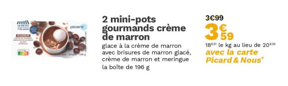 2 mini-pots gourmands crème de marron