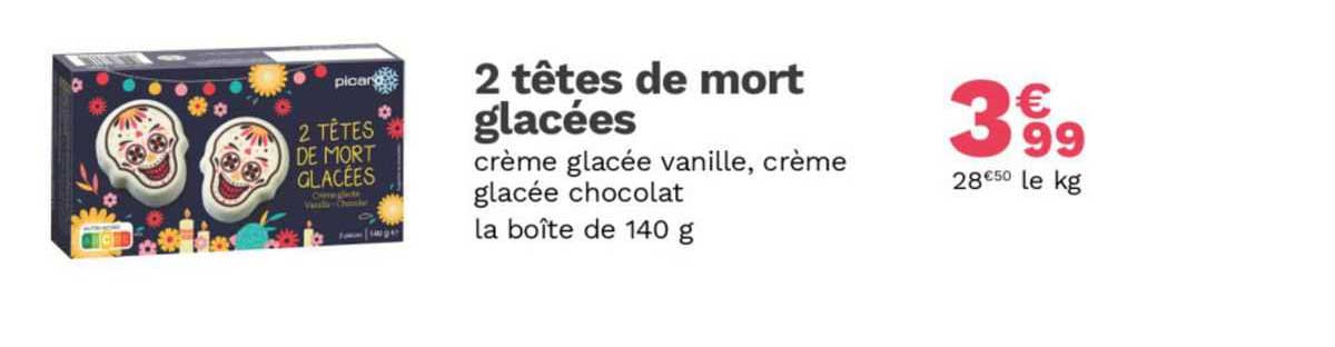 2 têtes de mort glacées