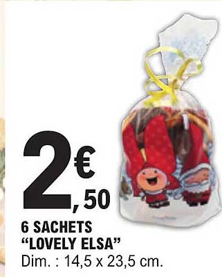 6 sachets "lovely elsa"