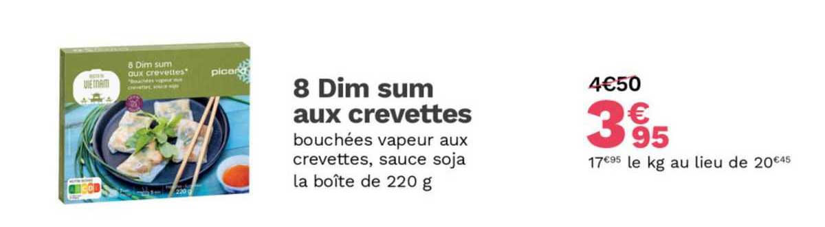 8 dim sum aux crevettes