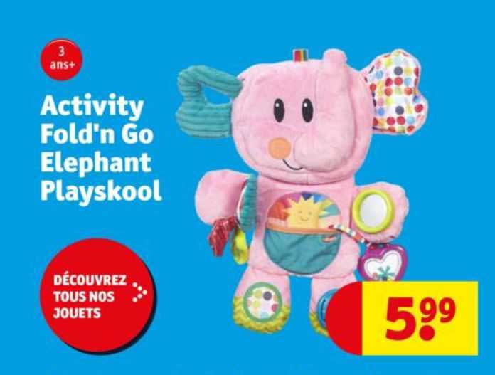 activity fold'n go éléphant playskool