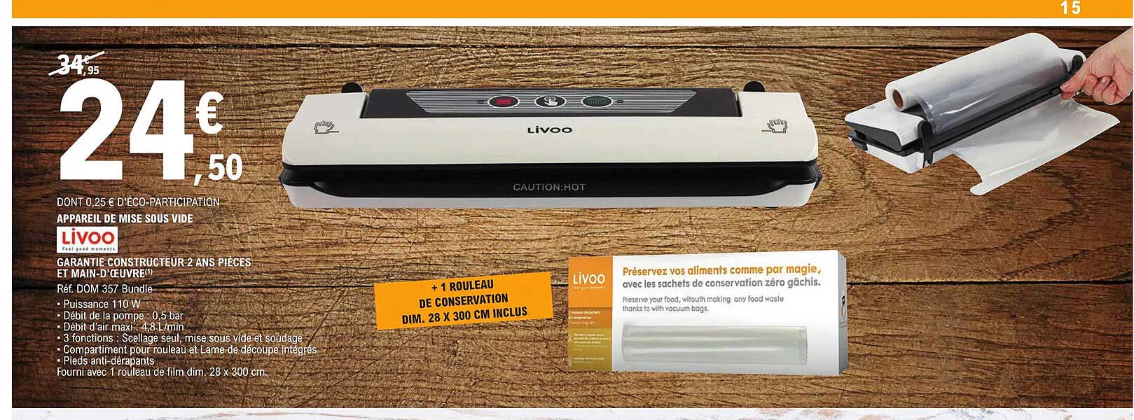 Appareil De Mise Sous Vide Livoo