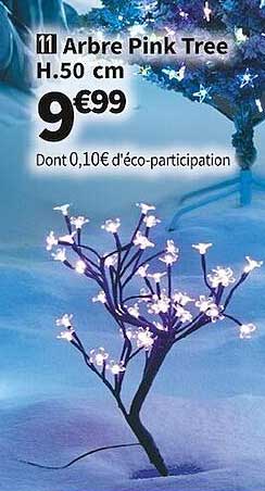arbre pink tree h. 50 cm