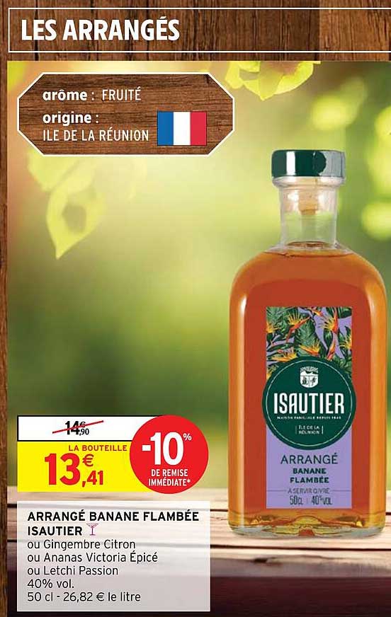 arrangé banane flambée isautier